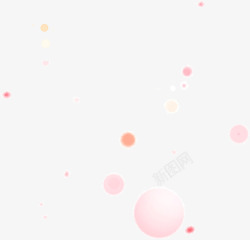 粉色温馨圆形装饰素材