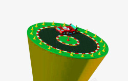 玩具车道圆形赛道高清图片