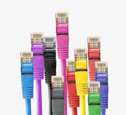 电子产品彩色连接线素材