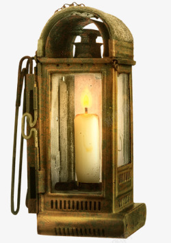 古老的蜡烛灯实物图素材