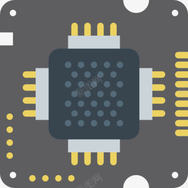 电子食谱芯片图标图标