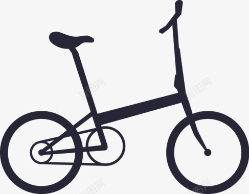自行车折叠自行车矢量图图标图标