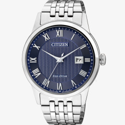 西铁城商务腕表手表银蓝色男表素材