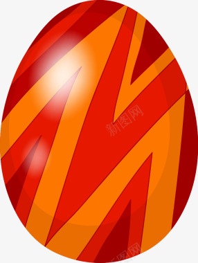 时尚的美国复活节彩蛋图标图标