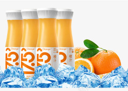 橙汁天然产物农夫山泉十七度五橙汁广告高清图片
