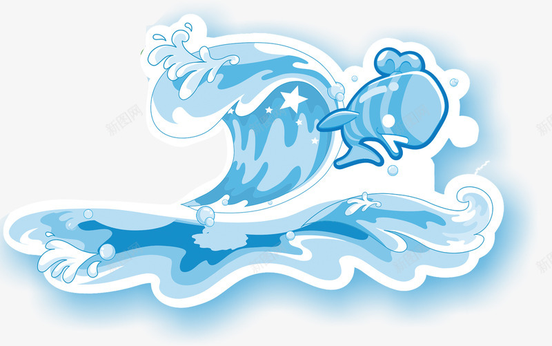 卡通水浪水浪淘宝psd免抠素材_88icon https://88icon.com 卡通水浪水浪淘宝素材