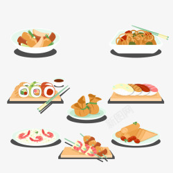 日式料理矢量图素材