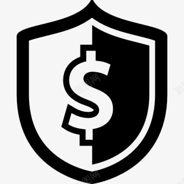 安全标志钱盾图标图标