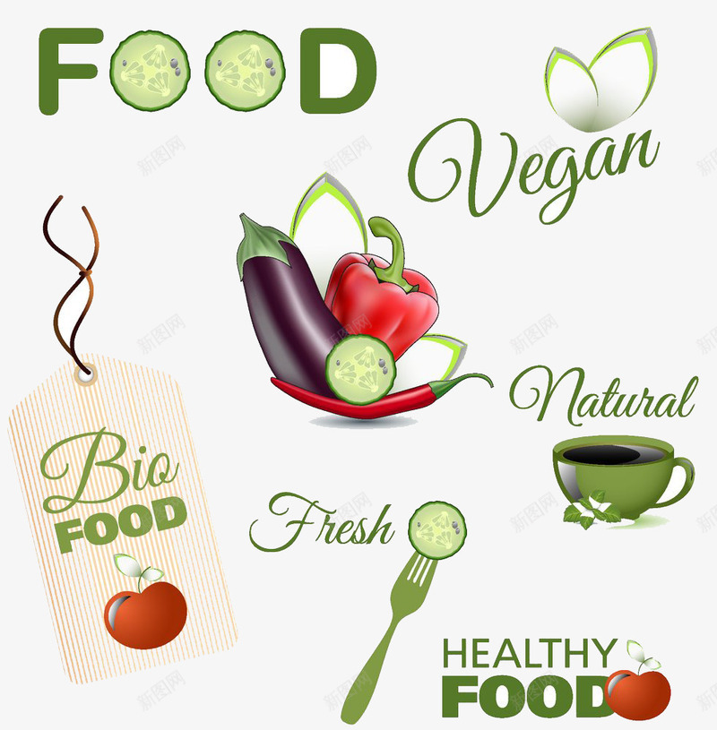 蔬菜与餐具psd免抠素材_88icon https://88icon.com 蔬菜与餐具素材蔬菜与餐具模板下载蔬菜黄瓜片西红柿辣椒吊牌咖啡饮料餐具食物餐饮美食