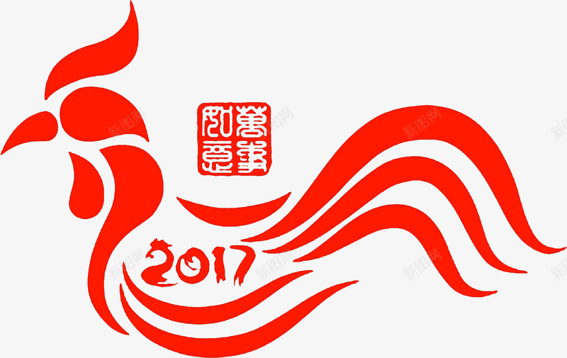 2017鸡年png免抠素材_88icon https://88icon.com 2017 免费下载 免费图片 大年 新年 春节 过年 鸡年