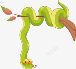 绿色蛇矢量图素材