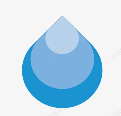 科技网页设计蓝色水滴图标图标