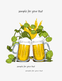 啤酒宣传海报素材