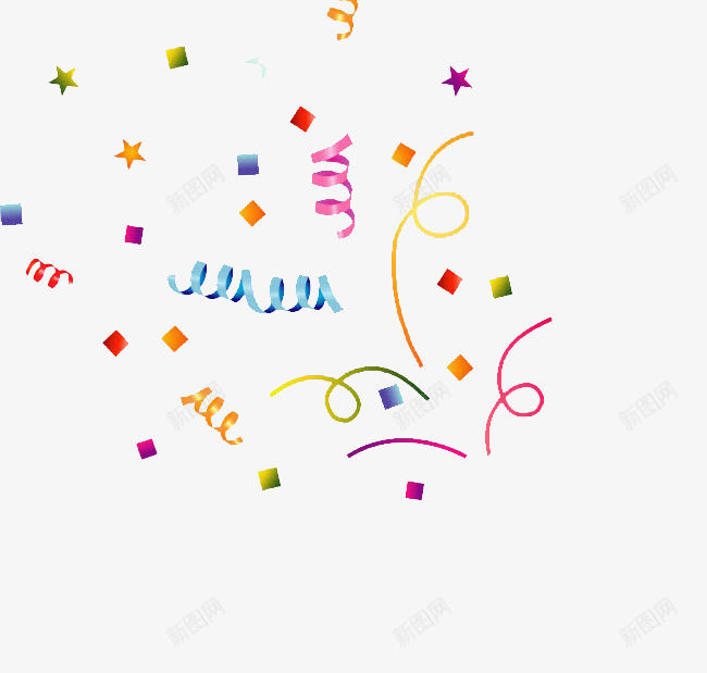 彩带线条不规则体装饰png免抠素材_88icon https://88icon.com 不规则 彩带 线条 装饰