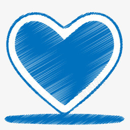 蓝色的心origamicoloredpencilicopng免抠素材_88icon https://88icon.com blue heart 心 蓝色的