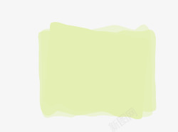 水墨风绿色不规则边框矢量图素材