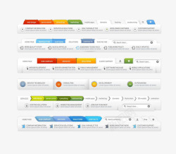 款式多样网页菜单导航栏海报
