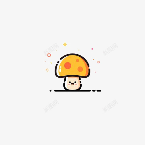 黄色蘑菇png免抠素材_88icon https://88icon.com PPT mbe风格 免扣PNG 创意 卡通蘑菇 蔬菜 蘑菇小人