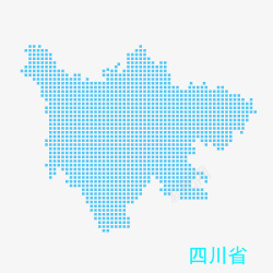 四川省地图素材