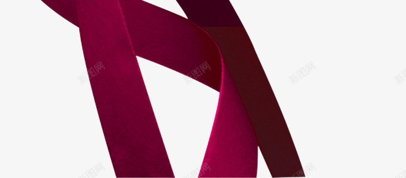 红色大气绸带装饰图案png免抠素材_88icon https://88icon.com 免抠PNG 大气 红色 绸带 装饰图案