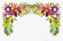 开场婚礼鲜花拱门装饰高清图片