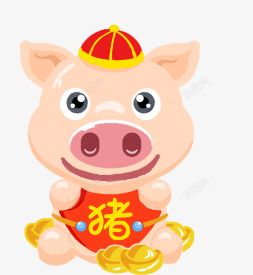 中国风穿肚兜的可爱小猪png免抠素材_88icon https://88icon.com 2019 中国风 农历新年 可爱 小猪 新年 猪年 肚兜