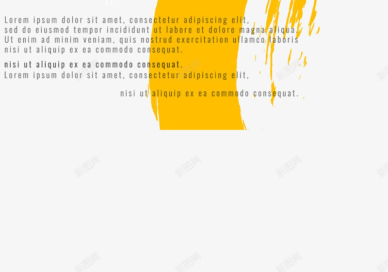 黄色水彩笔刷封面png免抠素材_88icon https://88icon.com 抽象 提案 提案封面 矢量素材 粉刷效果 黄色笔刷
