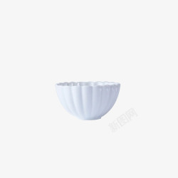 龙寅日式骨瓷贝壳纹沙拉碗白色素材