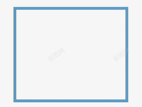 蓝白相间方框png免抠素材_88icon https://88icon.com 方框 白色 相框 蓝色