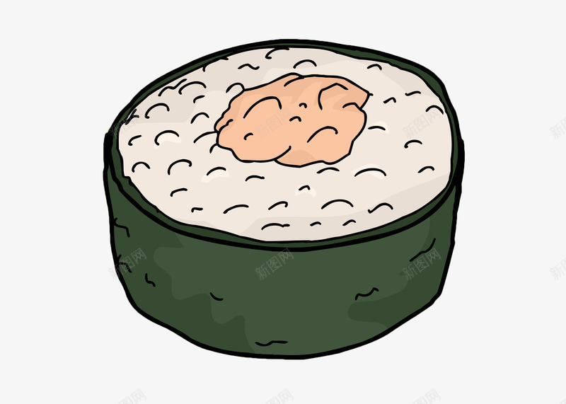 手绘日式寿司png免抠素材_88icon https://88icon.com 主食 手绘 日式寿司 日式料理 米粒 粮食 食物 饭粒