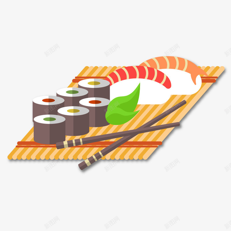 卡通写实日本食材png免抠素材_88icon https://88icon.com 吃的 寿司 愉悦 日式菜单 暖色 漂亮 筷子 精致 配色 食材