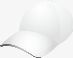 一顶白色的棒球帽素材