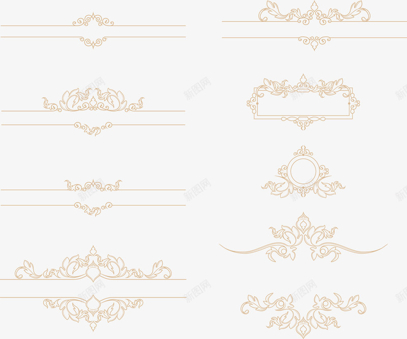 黄色简约花纹框架边框纹理矢量图ai免抠素材_88icon https://88icon.com 免抠PNG 框架 简约 花纹 边框纹理 黄色 矢量图