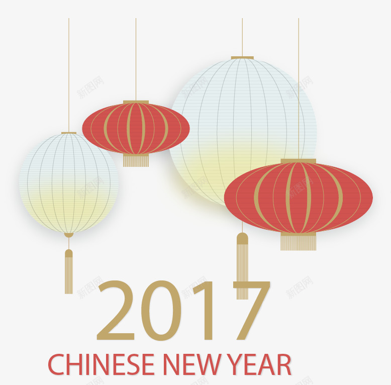 水墨灯笼新年卡矢量图ai免抠素材_88icon https://88icon.com 中国年 中国风 免扣png素材 免费png素材 农历新年 新年卡 新年快乐卡 矢量图