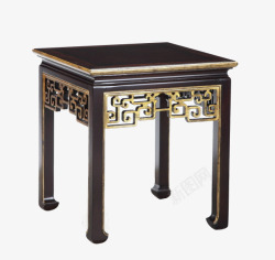 中式复古小方桌素材