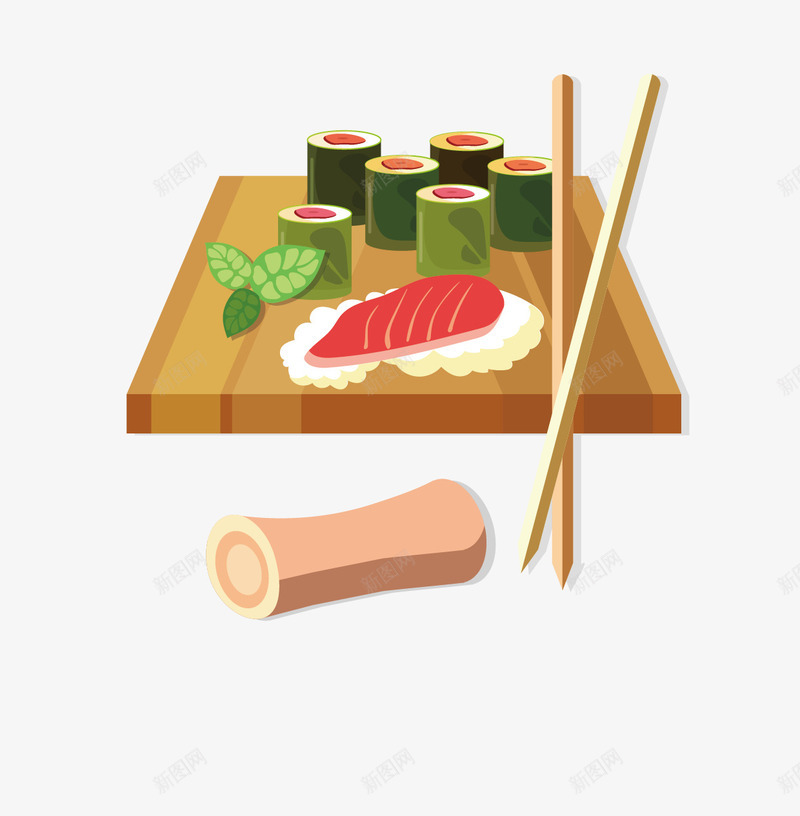 日式料理生鱼片华人寿司png免抠素材_88icon https://88icon.com 寿司 日式料理 日本 生鱼片