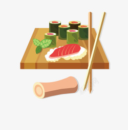 日式料理生鱼片华人寿司素材