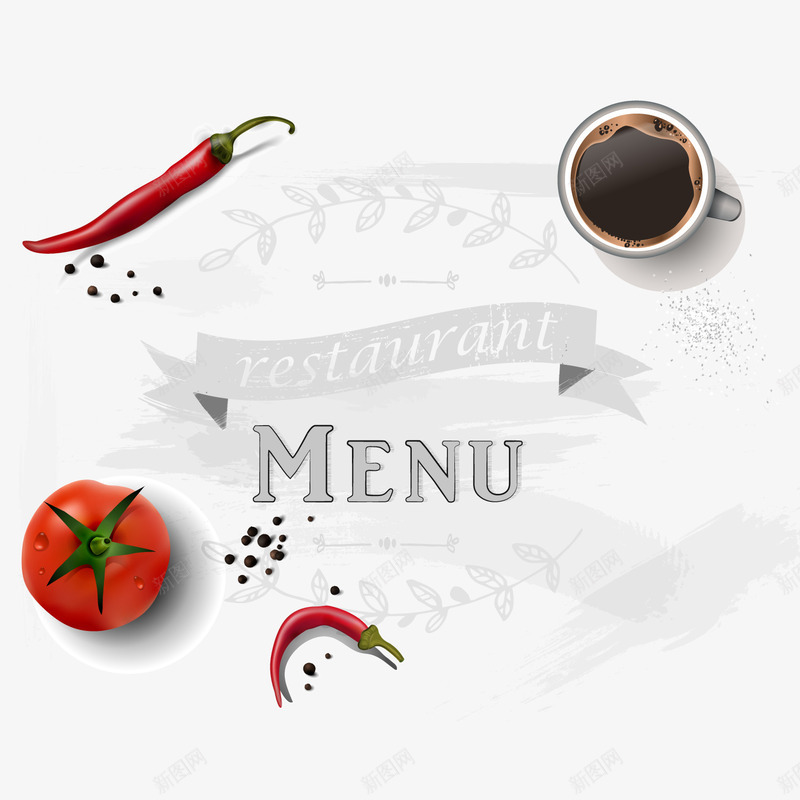 创意餐馆菜单png免抠素材_88icon https://88icon.com 食材 食物 饮料