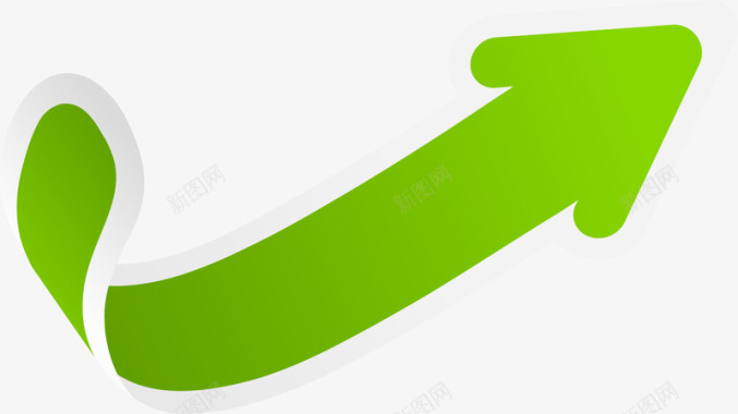 寒食节装饰图案绿色箭头标签图标图标