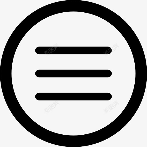 菜单圆形按钮图标png免抠素材_88icon https://88icon.com 圈 形状圆图案图标 按钮 接口 显示 界 选项菜单