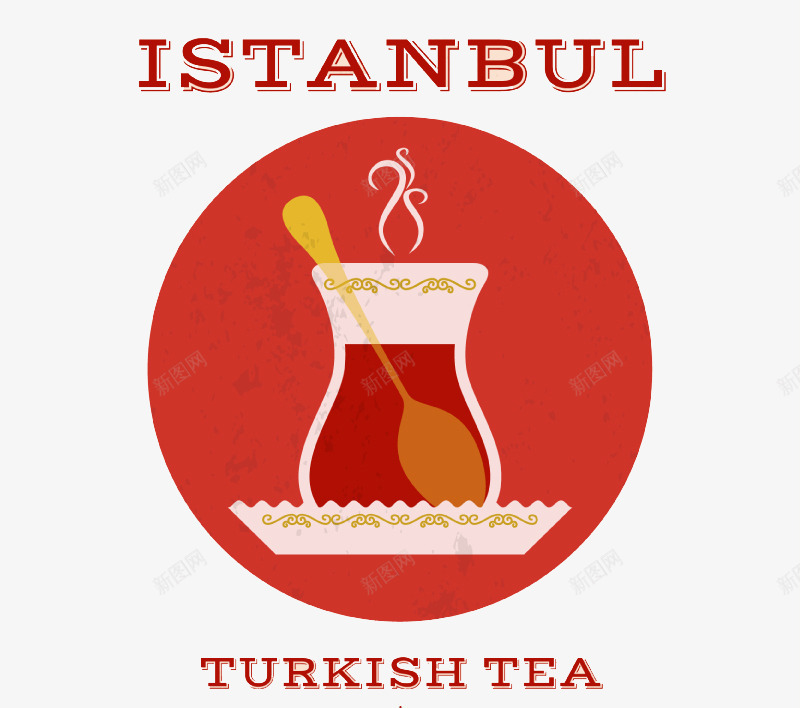 卡通土耳其茶背景png免抠素材_88icon https://88icon.com 卡片 土耳其茶 红茶 菜单