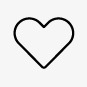 相爱的心最喜欢的心爱苗条的心36超薄图标图标