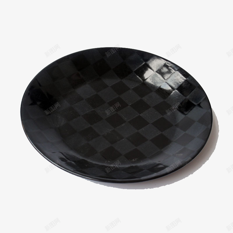 圆形餐盘png免抠素材_88icon https://88icon.com 产品实物 盘子 黑色