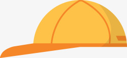 黄色棒球帽素材