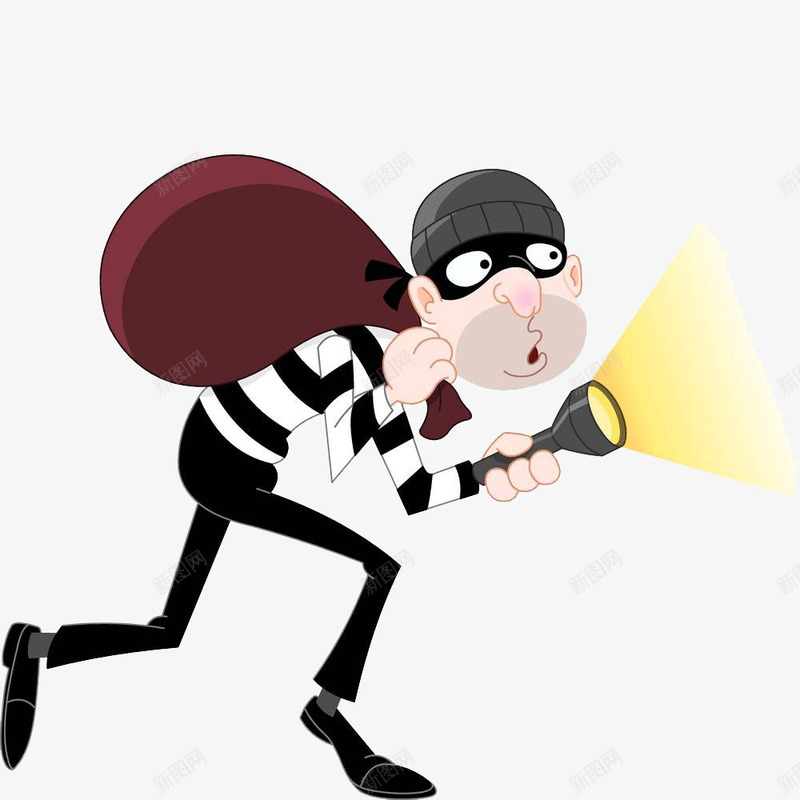 提着包的小偷png免抠素材_88icon https://88icon.com 两个手拿着物品 偷东西 偷窃东西 卡通手绘 小偷 拎 拎东西 拿着 挎着 提东西 提包裹 提起来 查看 眼罩的小偷 警察抓贼