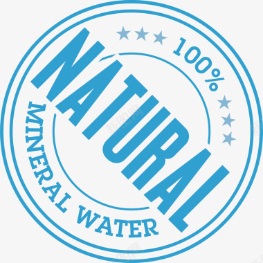 不规则图案装饰圆形图案水资源标签标贴片矢量图图标图标