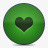 heart绿色的心型图标图标