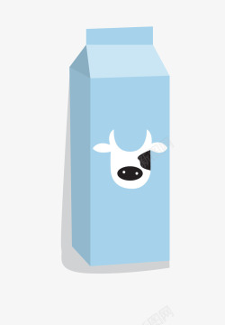 卡通扁平化牛奶包装矢量图素材