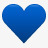 love皇家蓝色的心爱hearticons图标图标