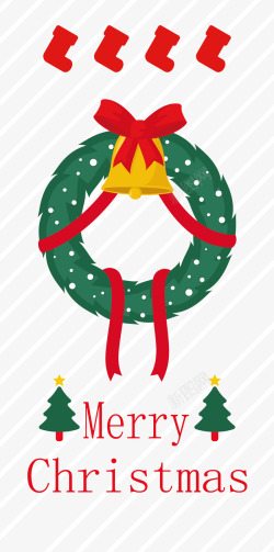 铃铛封面圣诞卡素材